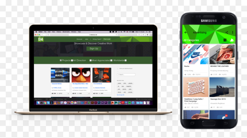 Behance Revised 06 - Smartphone, HD Png Download - behance png