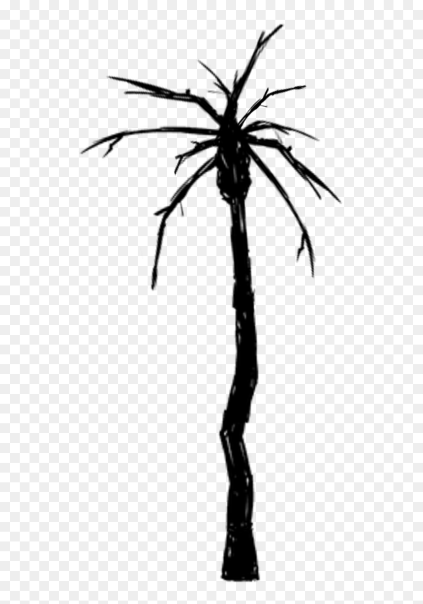 Palm Tree Burnt - Burnt Palm Tree, HD Png Download - burnt png