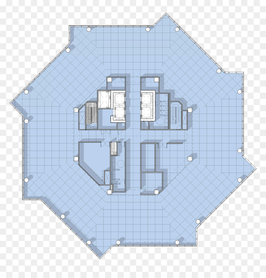 Roof Plan Skyscraper, HD Png Download - san antonio skyline silhouette png