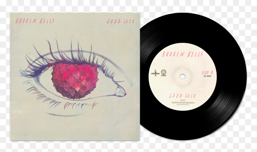Limited Edition Vinyl 7" - Broken Bells Good Luck, HD Png Download - 45 record png