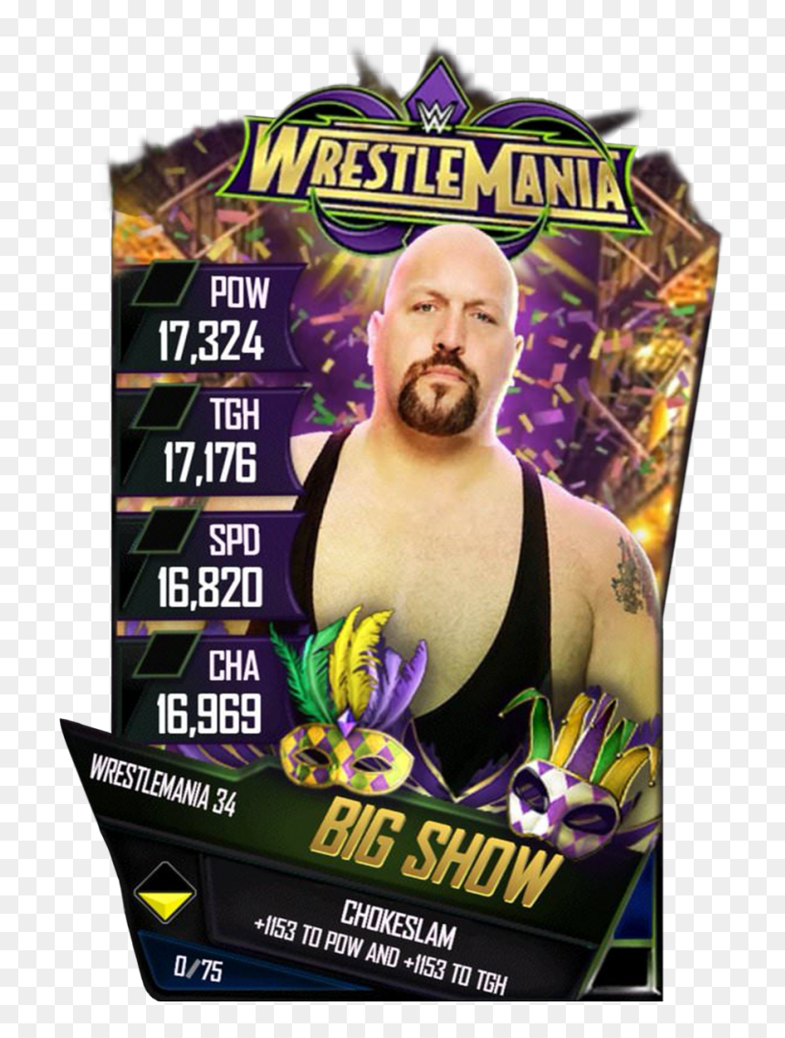 Bigshow S4 19 Wrestlemania34 - Alexa Bliss Wwe Supercard Wrestlemania, HD Png Download - wrestlemania 34 logo png