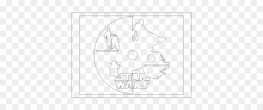 Line Art, HD Png Download - star wars laser png