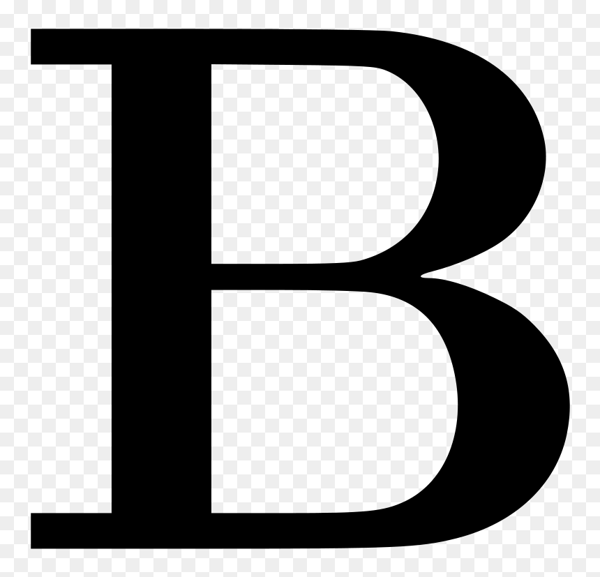 Letter B Dr Odd - Letter B In Black And White, HD Png Download - iron giant png