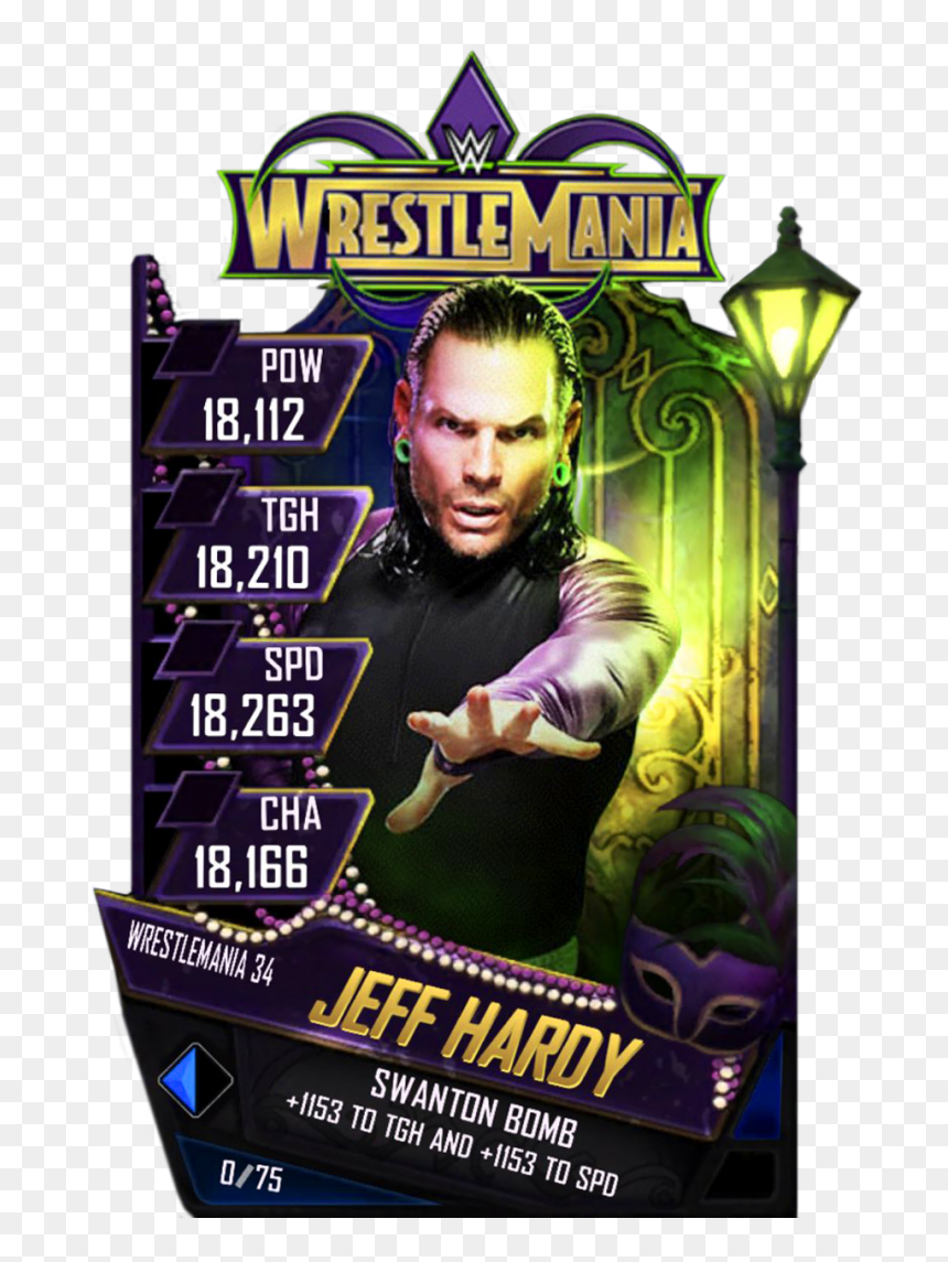 Jeffhardy S4 19 Wrestlemania34 Ringdom - Wwe Supercard Heroic Cards, HD Png Download - wrestlemania 34 logo png