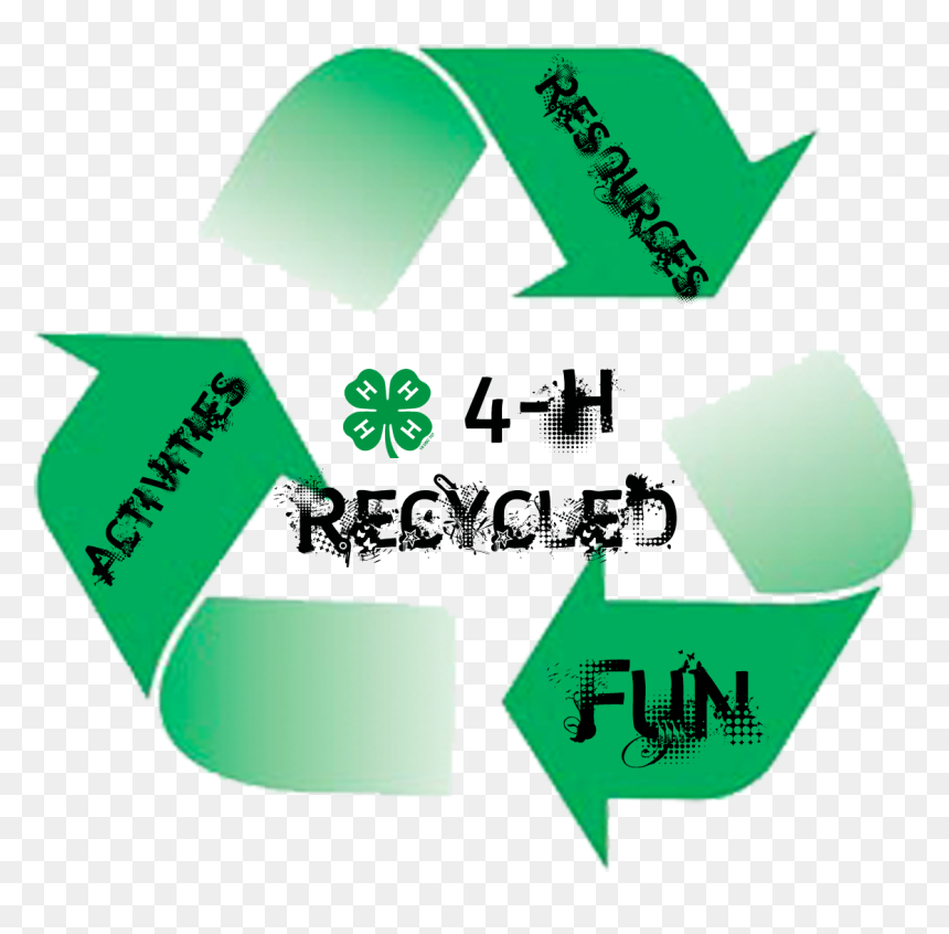 4-h Recycled Graphic - Reduce Reuse Recycle, HD Png Download - 4h logo png