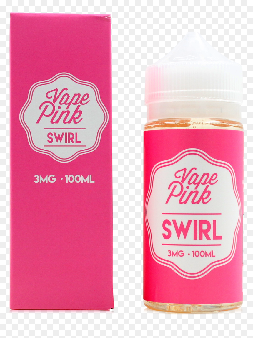 Vape Pink Swirl E-liquid - Bottle, HD Png Download - pink swirl png