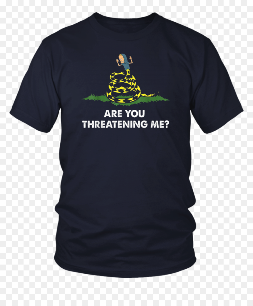 Gadsden Flag Beavis Are You Threatening Me T-shirt - Opengl T Shirt, HD Png Download - gadsden flag png