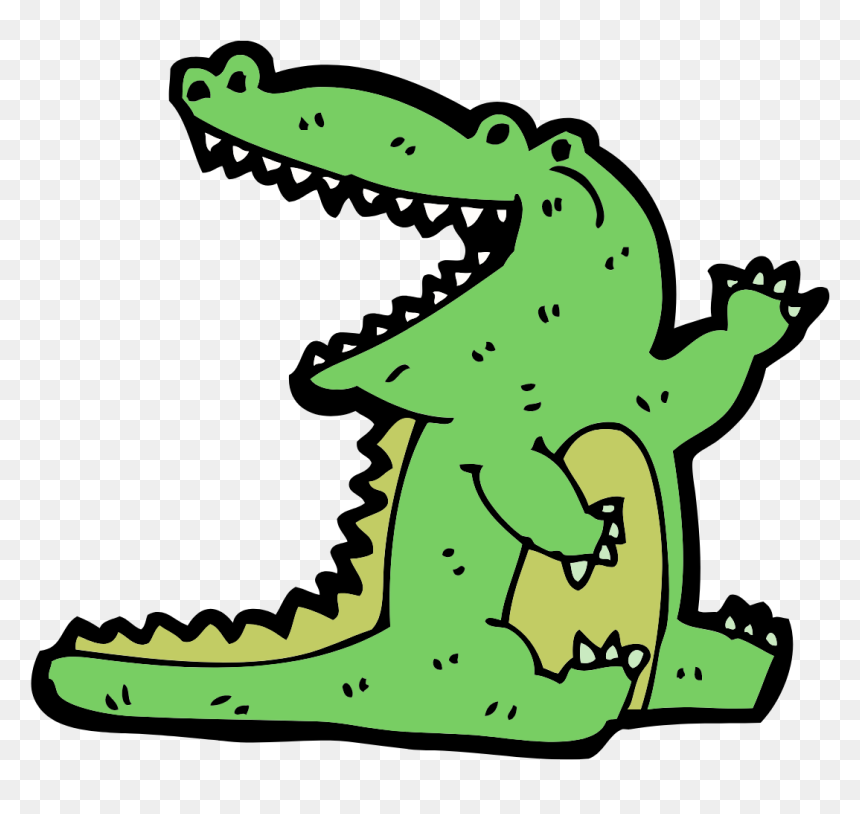 Crocodile Cartoon, HD Png Download - goat simulator png