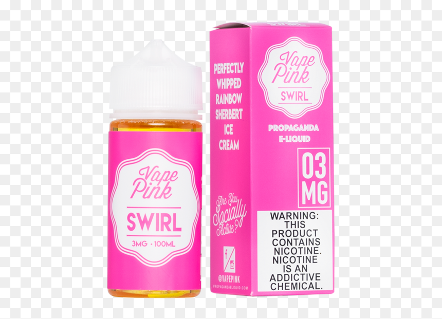 Bottle, HD Png Download - pink swirl png