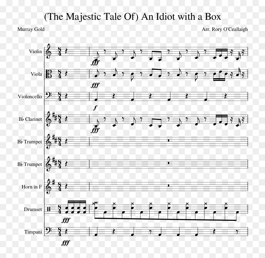 An Idiot With A Box Sheet Music Composed By Arr - Sheet Music, HD Png Download - idiot png