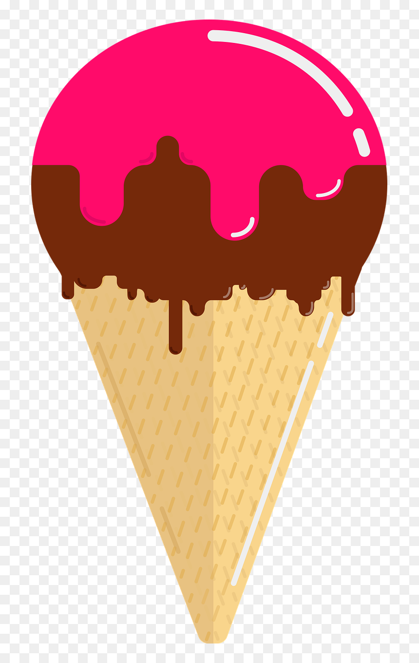 Ice Cream Cone, HD Png Download - ice cream vector png