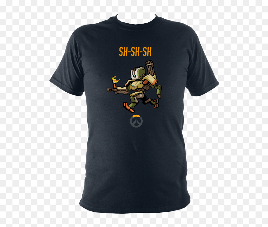 T-shirt, HD Png Download - overwatch bastion png