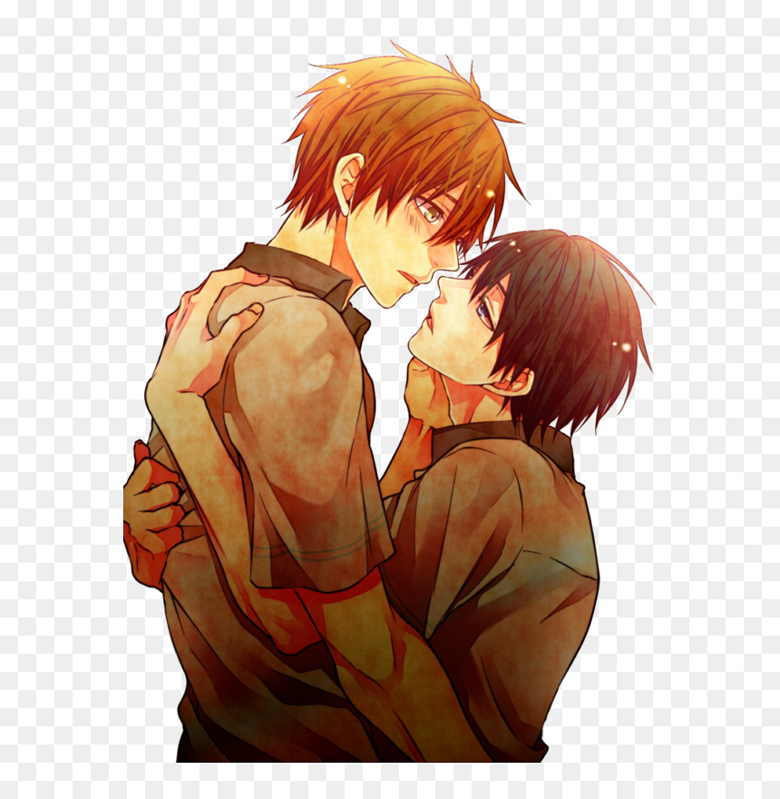 #free #yaoi #makoto #haruka - Anime Yaoi Png, Transparent Png - yaoi png