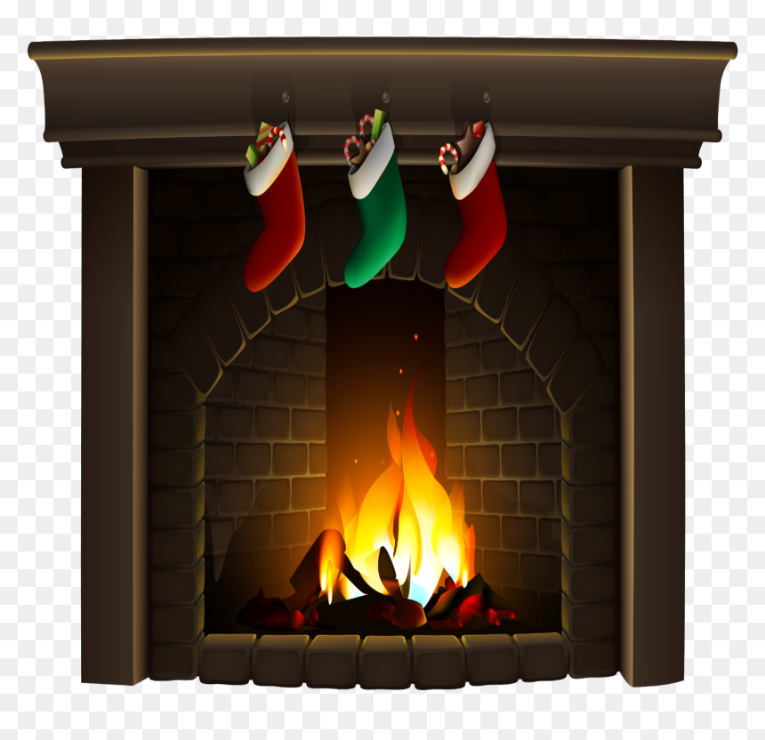 #christmas #fireplace - Christmas Fireplace Transparent Background, HD Png Download - christmas fireplace png