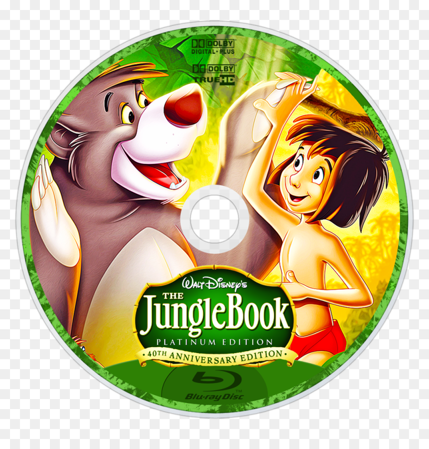 Transparent The Jungle Book Png - Jungle Book Dvd Disc, Png Download - jungle book png