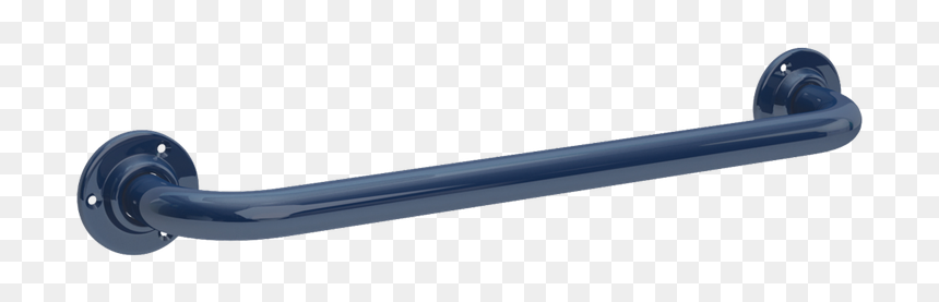Blue 600mm Coated Steel Wall Mounted Grab Rail - Shelf, HD Png Download - steel bar png