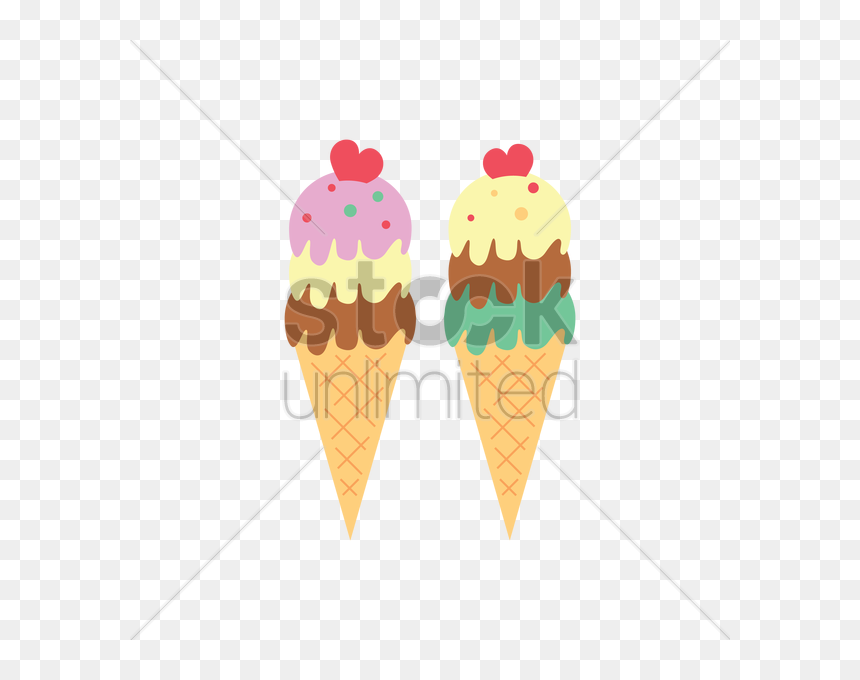 Transparent Waffle Cone Png - Ice Cream Cone, Png Download - ice cream cone clipart png
