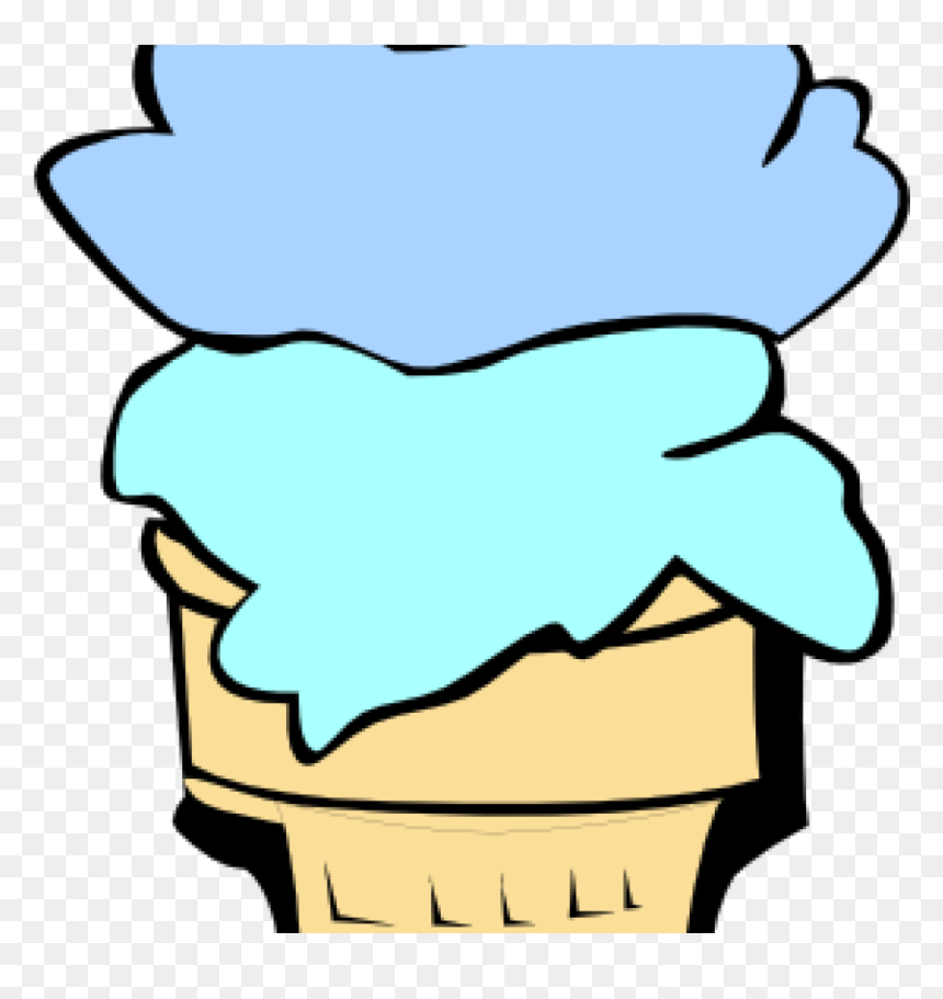Transparent Ice Cream Scoops Png - Ice Cream Cone Clip Art, Png Download - ice cream cone clipart png
