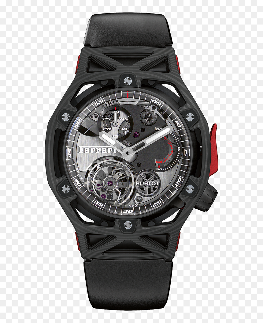 Hublot Techframe A Ferrari Design For A Hublot Watch - Hublot Techframe 70 Year, HD Png Download - tech frame png