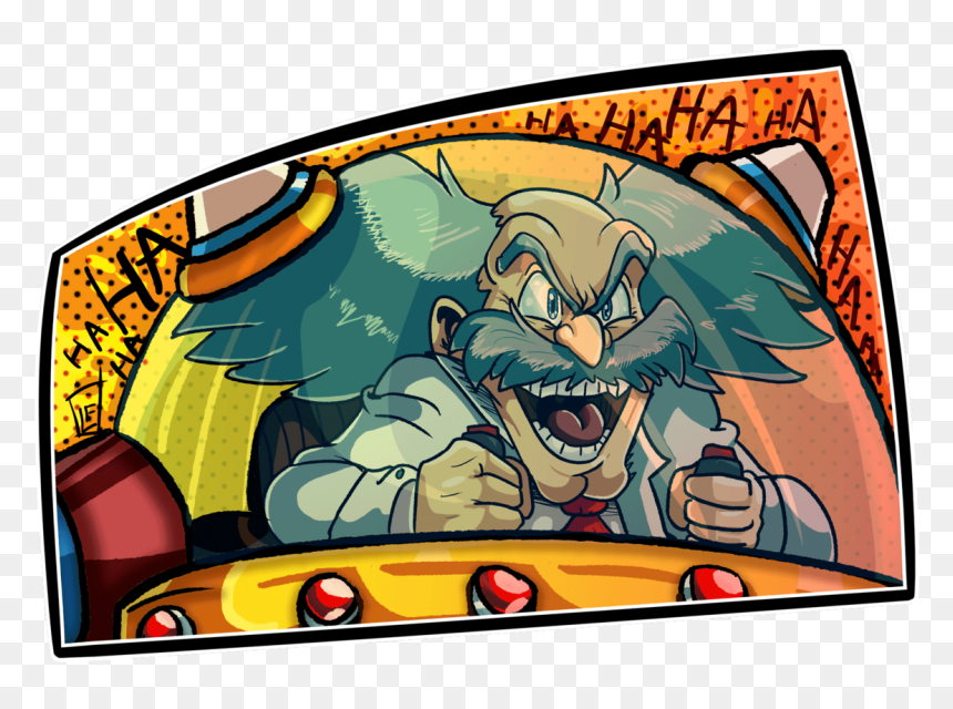 Although I’m Aware Of The New Sonic Movie Trailer, - Cartoon, HD Png Download - dr eggman png