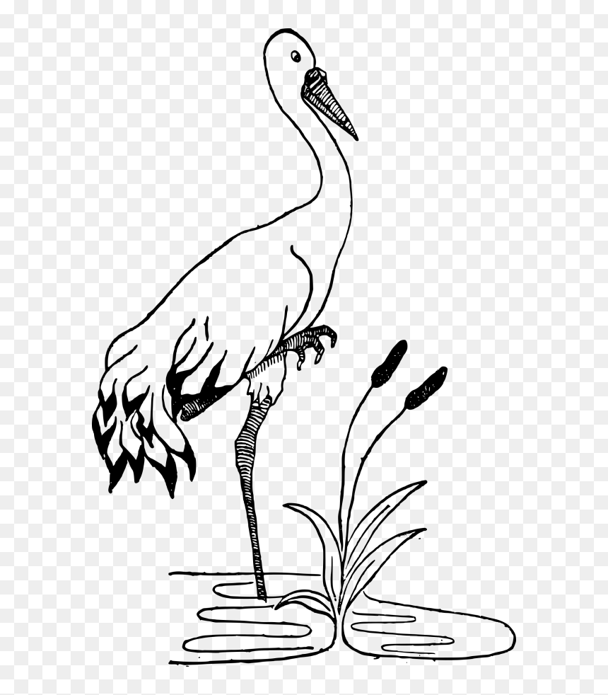 Blue Origami Crane Png Icons - Crane Bird Clipart Black And White, Transparent Png - origami crane png