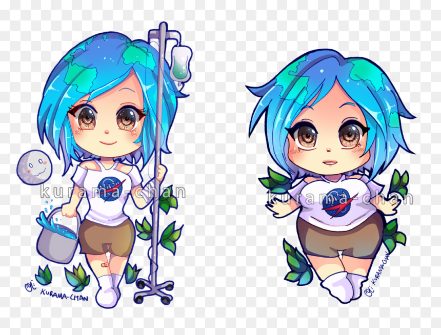 Flat Earth X Round Earth By Kurama Chan - Earth Chan, HD Png Download - kurama png
