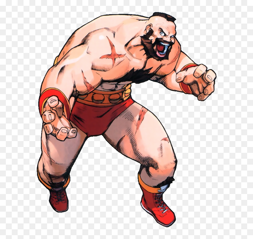 Street Fighter Zero 3 Artwork, HD Png Download - zangief png