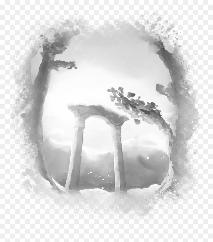 Black And White Kyanite - Monochrome, HD Png Download - blood spill png