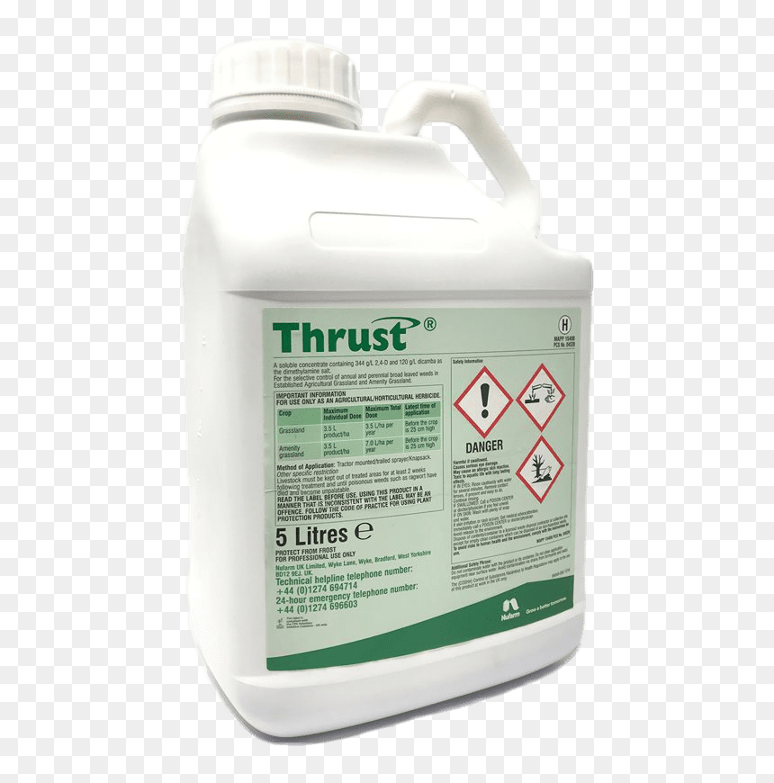 Thrust 5l Selective Herbicide - Bottle, HD Png Download - killer frost png