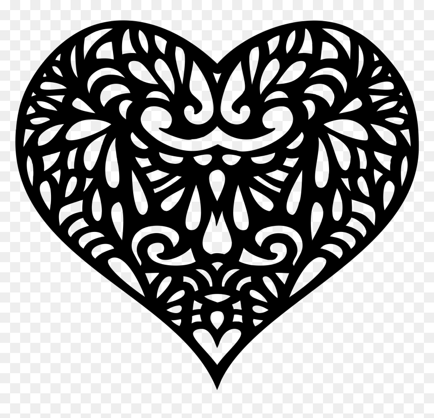 Ornamental Png Download - Ornamental Heart, Transparent Png - fancy heart png