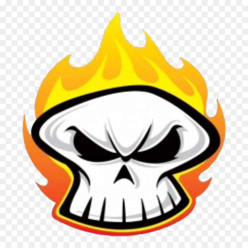 Transparent Flaming Skull Clipart - Clip Art, HD Png Download - flaming skull png