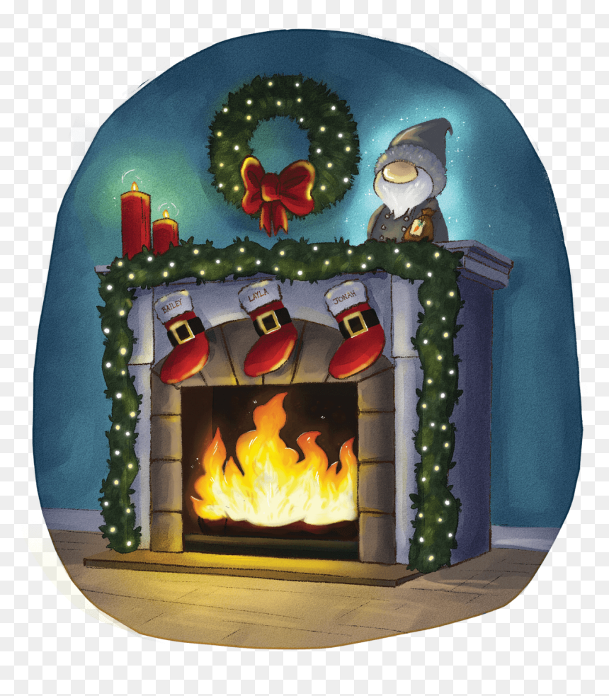 Fire - Hearth, HD Png Download - christmas fireplace png
