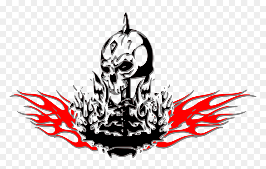 รูป หัว กระ โหล ก ไฟ, HD Png Download - fire skull png