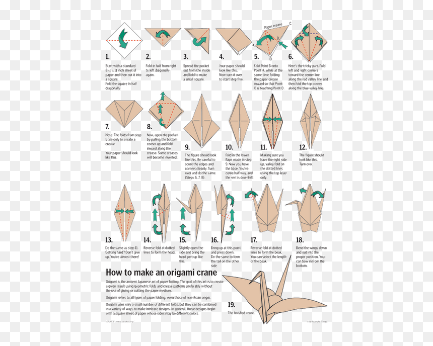 Make An Origami Crane, HD Png Download - origami crane png