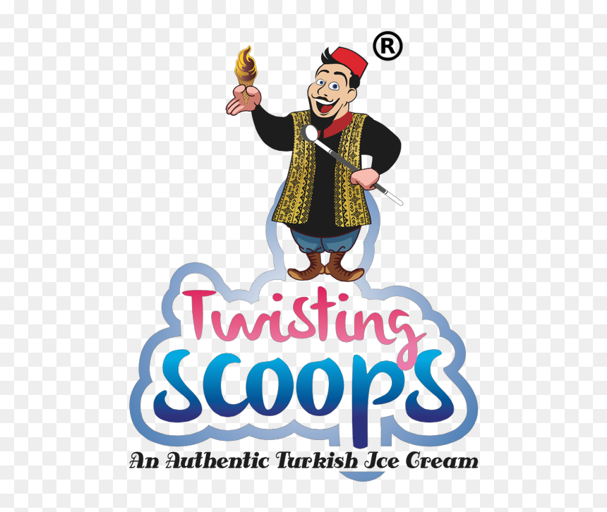 Turkey Eating Ice Cream Clipart Vector Library Library - Turkish Ice Cream Logo, HD Png Download - ice cream vector png