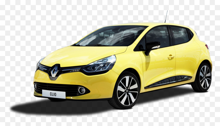 Yellow Renault Clio Car Png Image - Car Renault Png, Transparent Png - yellow car png