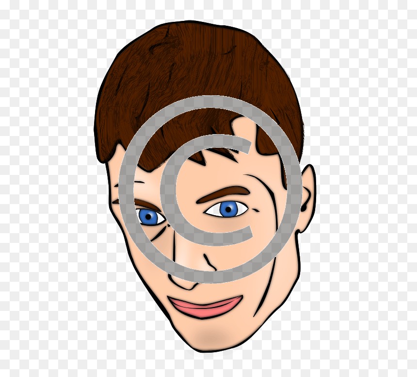 Teen Cartoon Face Clipart, HD Png Download - cartoon head png