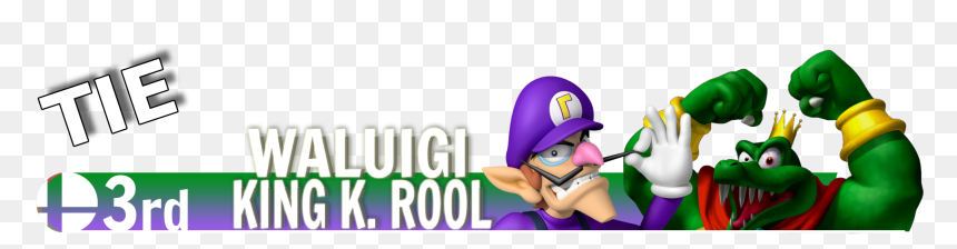 Donkey Kong King K Rool, HD Png Download - waluigi head png