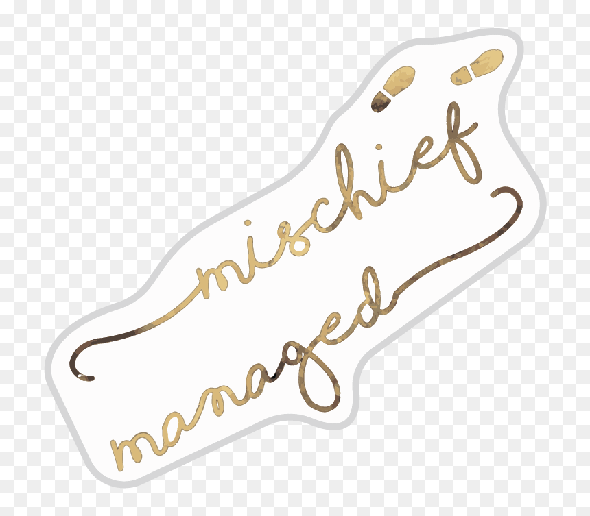 Mischief Managed Sticker - Label, HD Png Download - mischief managed png