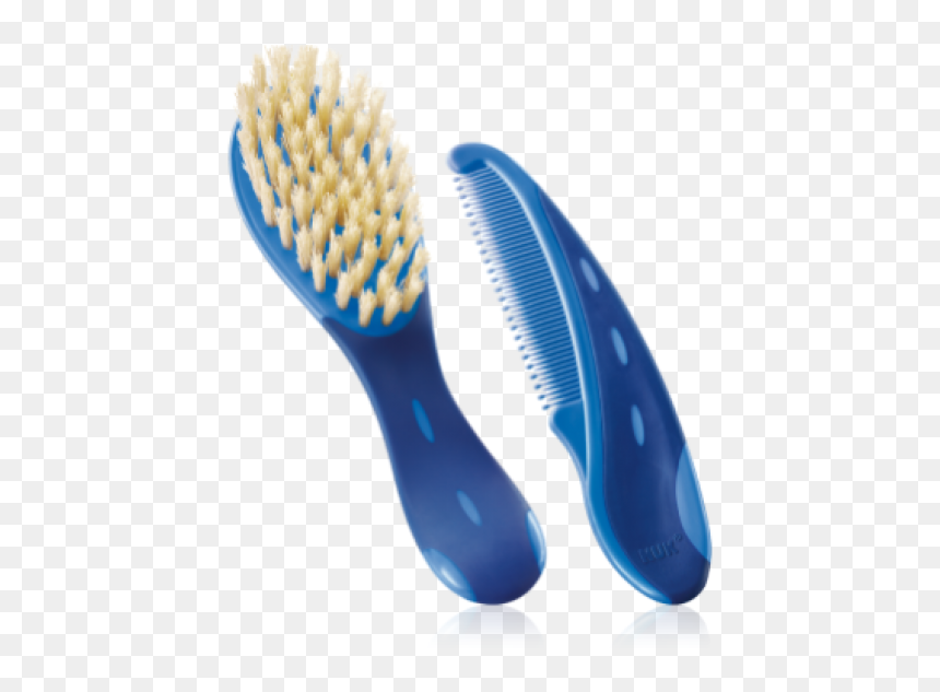 Nuk Baby Hair Brush & Comb - Nuk Baby Hair Brush, HD Png Download - hair comb png
