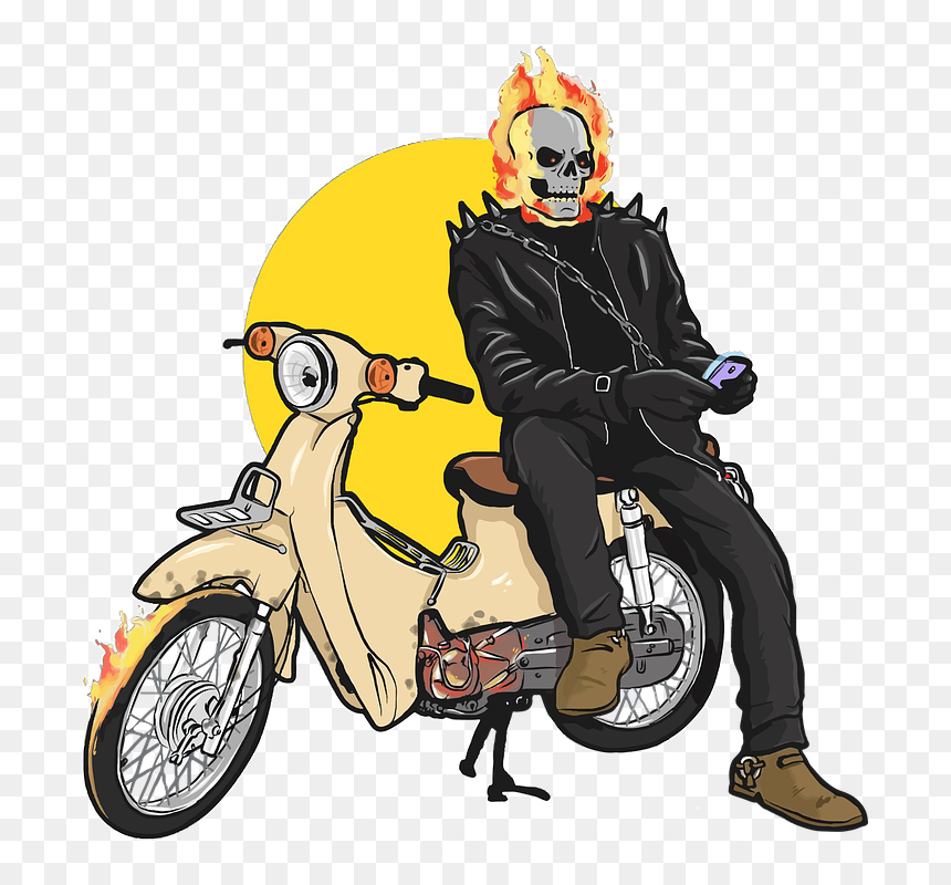 Illustration, HD Png Download - fire skull png
