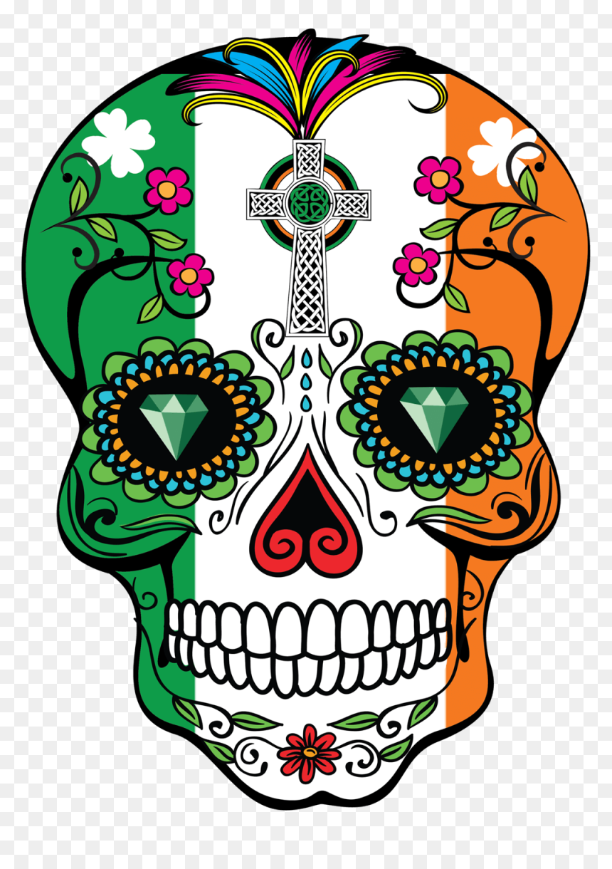 Latino Drawing Skull - Latino Drawing, HD Png Download - flaming skull png