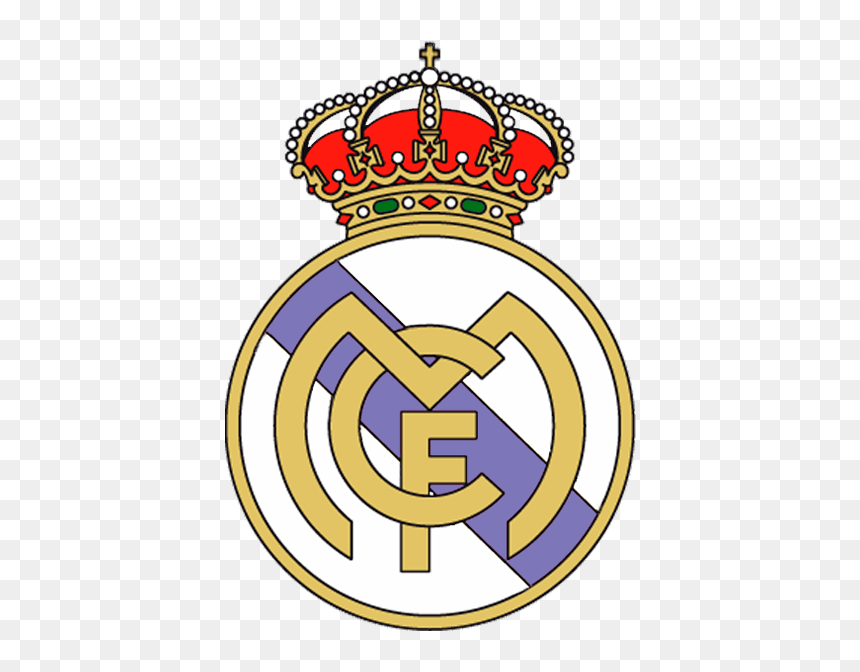 Real Madrid Old Logo Png, Transparent Png - real crown png