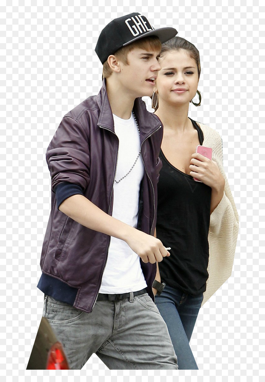 Selena Gomez Y Justin Bieber Png, Transparent Png - bieber png