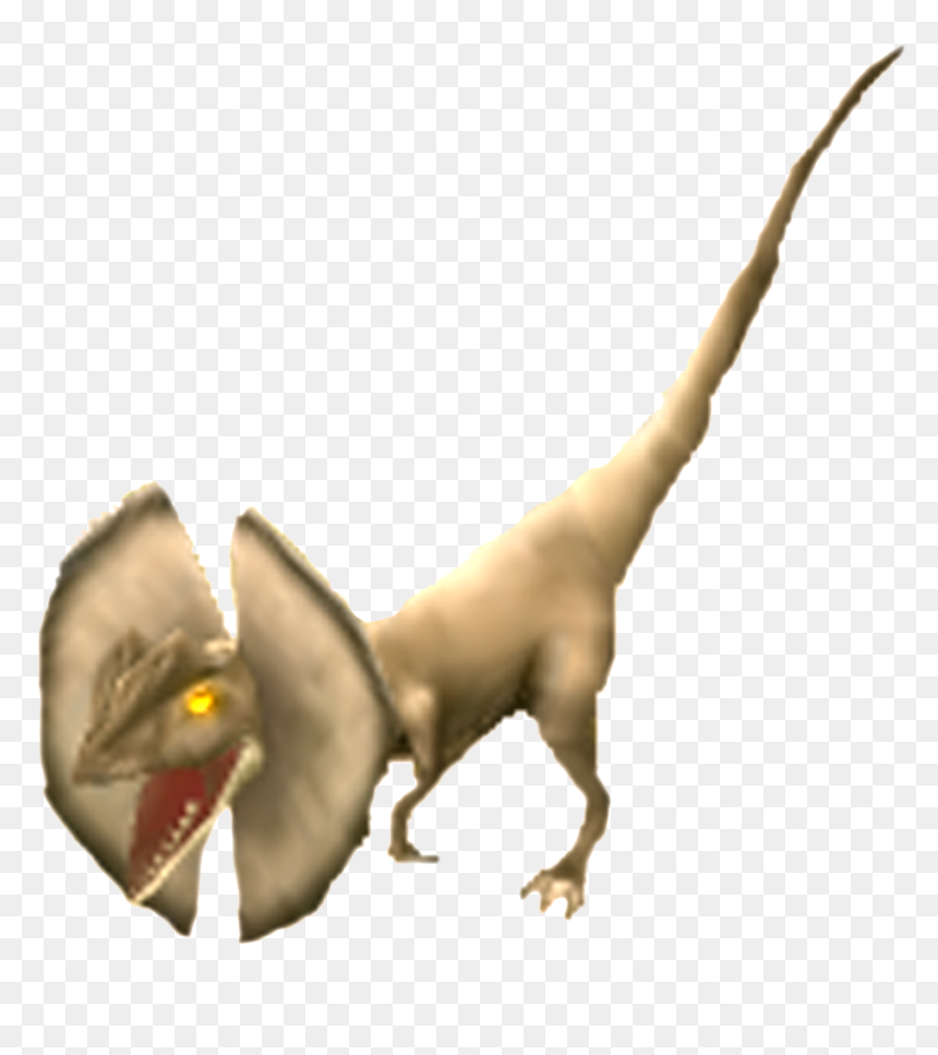 Transparent Dilophosaurus Png - Jurassic Park Builder Png, Png Download - dilophosaurus png