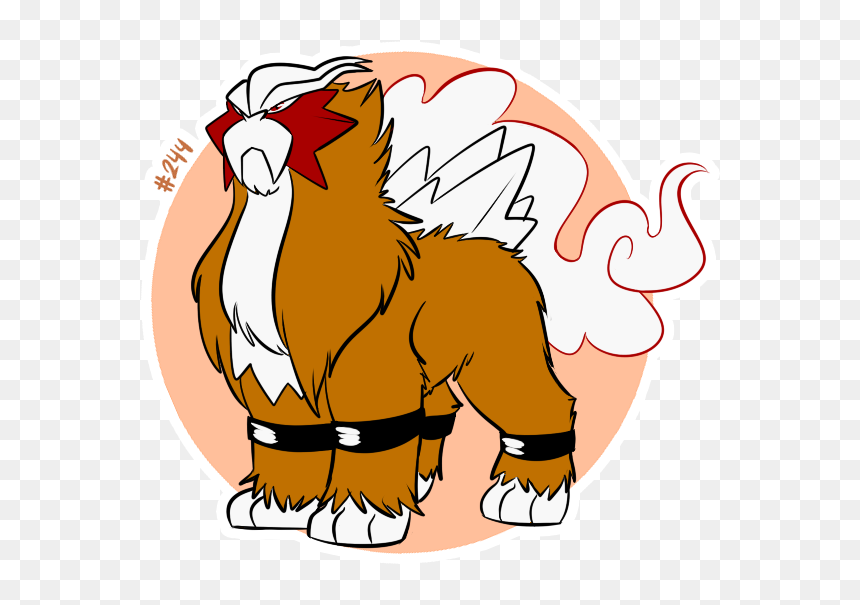 Pokémon Go Dog Dog Like Mammal Chicken Mammal Cartoon - Cartoon, HD Png Download - entei png