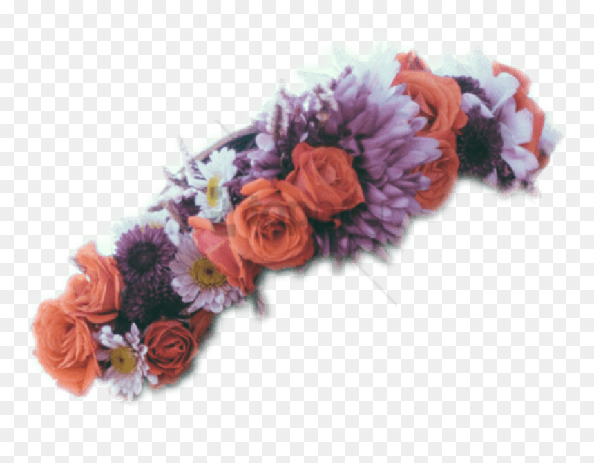 Free Png Black Flower Crown Transparent Png Image With - Flower Crown Png Side View, Png Download - red flower crown png