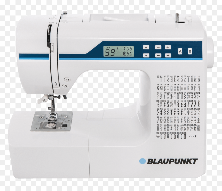 Free Arm Sewing Machine, 200 Stitch Programs Blaupunkt - Blaupunkt, HD Png Download - sewing stitch png
