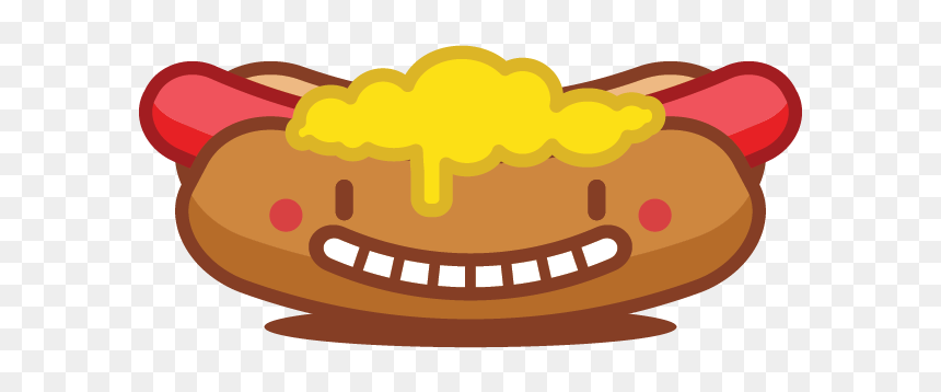 Hotdog Emoji Emoji Sticker Vector Snack Food Cachorro-quente - Spicy Sausage Emoji, HD Png Download - flex emoji png
