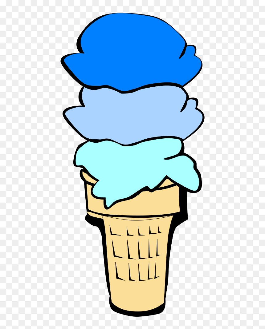 Ice Cream Clipart 4 Scoop, HD Png Download - ice cream vector png